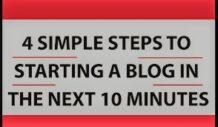 FOUR STEPS TO GET STARTED BLOGGING IN 10 MINUTES (2)
