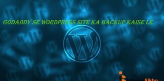 GOdaddy के hosting से wordpress का backup कैसे ले ? GOdaddy के hosting से wordpress का backup कैसे ले ?
