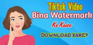 Tiktok Video बिना Watermark के कैसे Download करे? Tiktok Video बिना Watermark के कैसे Download करे?