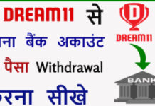 Dream 11 Se Paise Kaise Withdraw Kare ? Dream 11 Se Paise Kaise Withdraw Kare ?